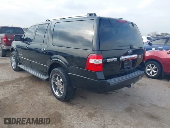 2007 Ford Expedition EL Limited with VIN 1FMFK19527LA93181, listed as a IAAI auction lot 41552485 with 191,225 mi miles. Bid and sale history available at carsss.com. Image 3.