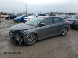 2016 Ford Focus SE with VIN 1FADP3FE0GL310259, listed as a Copart auction lot 46777585 with 107,887 mi miles and Salvage Title. Bid and sale history available at carsss.com. Image 1.