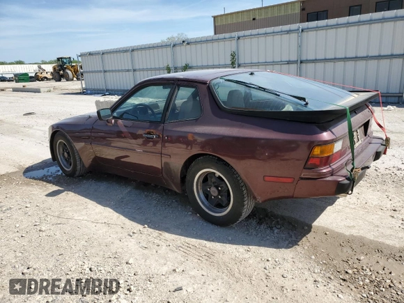 1984 Porsche 944 with VIN WP0AA0941EN460480, listed as a Copart auction lot 54192385 with 66,003 mi miles and Clean Title. Bid and sale history available at DreamBid. Image 2.