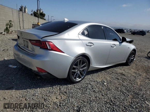 2015 Lexus IS 250 with VIN JTHBF1D20F5051372, listed as a Copart auction lot 58600525 with 162,807 mi miles and Salvage title. Bid and sale history available at DreamBid. Image 3.