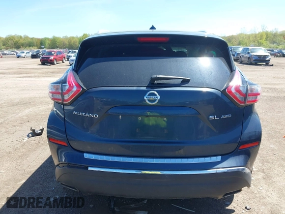 2016 Nissan Murano SL z VIN 5N1AZ2MH2GN106156, wystawiony jako IAAI lot #42093156 z przebiegiem 107 997 mil mil oraz . Historia ofert i sprzedaży dostępna na DreamBid. Obrazek 17.