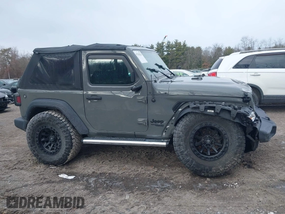 2021 Jeep Wrangler Sport S with VIN 1C4GJXAN9MW768559, listed as a IAAI auction lot 41238254 with 18,191 mi miles and . Bid and sale history available at DreamBid. Image 13.