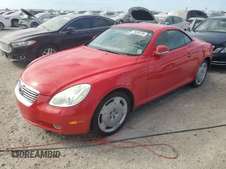 2002 Lexus SC 430 with VIN JTHFN48YX20012798, listed as a Copart auction lot 75269794 with 81,421 mi miles and Non Repairable. Bid and sale history available at DreamBid. Image 1.