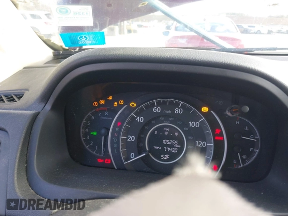 2016 Honda CR-V EX with VIN 5J6RM4H59GL001962, listed as a IAAI auction lot 41890901 with 105,255 mi miles and . Bid and sale history available at DreamBid. Image 7.