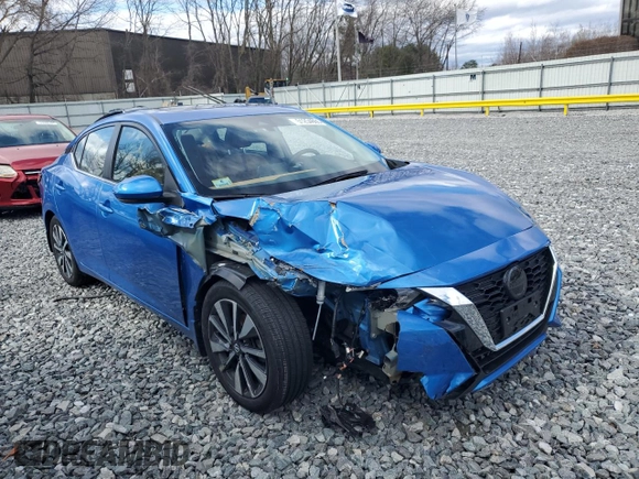 2020 Nissan Sentra SV with VIN 3N1AB8CV9LY302811, listed as a Copart auction lot 51254865 with 16,191 mi miles and Salvage Title. Bid and sale history available at carsss.com. Image 4.
