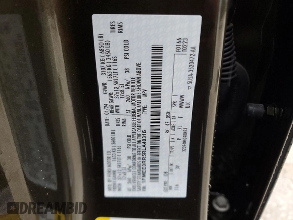2024 Ford Bronco Raptor z VIN 1FMEE0RR5RLA40316, wystawiony jako Copart lot #85676734 z przebiegiem 7 194 mil mil oraz Szkoda całkowita • Salvage title. Historia ofert i sprzedaży dostępna na DreamBid. Obrazek 16.