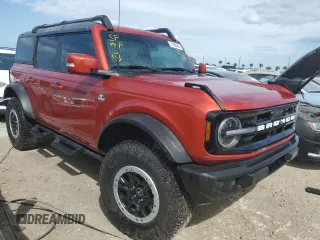 2023 Ford Bronco with VIN 1FMDE5DH3PLB10433, listed as a Copart auction lot 75192504 with 8,275 mi miles and Salvage Title. Bid and sale history available at DreamBid. Image 4.