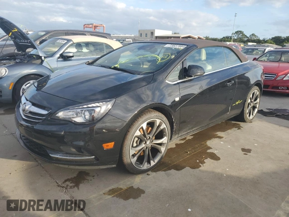 2018 Buick Cascada Premium with VIN W04WH3N5XJG045877, listed as a Copart auction lot 73837884 with 37,085 mi miles and Salvage title. Bid and sale history available at DreamBid. Image 1.