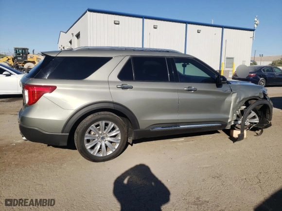 2020 Ford Explorer Limited with VIN 1FMSK7FH5LGB54171, listed as a Copart auction lot 73424144 with 60,801 mi miles and Salvage Title. Bid and sale history available at carsss.com. Image 3.