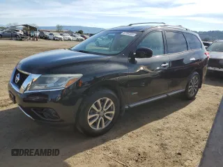 2014 Nissan Pathfinder Platinum Hybrid with VIN 5N1CR2MM4EC646820, listed as a Copart auction lot 50764585 with 98,584 mi miles and Clean title. Bid and sale history available at DreamBid. Image 1.
