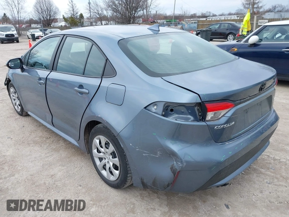 2021 Toyota Corolla LE with VIN 5YFEPMAE0MP228191, listed as a IAAI auction lot 41909486 with 66,374 mi miles and . Bid and sale history available at DreamBid. Image 3.