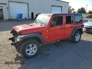 2021 Jeep Wrangler Unlimited Sport S with VIN 1C4HJXDN4MW525449, listed as a Copart auction lot 71046024 with 78,771 mi miles and Salvage Title. Bid and sale history available at carsss.com. Image 1.