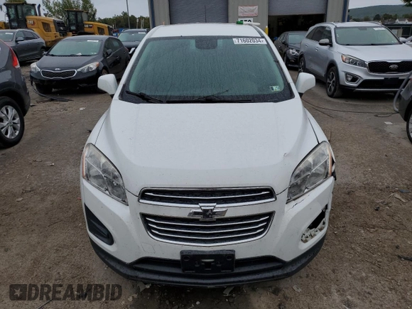 2015 Chevrolet Trax LS with VIN KL7CJKSB9FB247841, listed as a Copart auction lot 71602034 with 124,350 mi miles and Salvage Title. Bid and sale history available at carsss.com. Image 5.