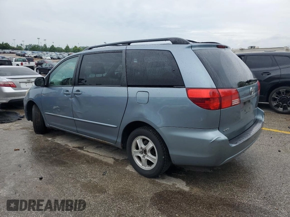 2004 Toyota Sienna CE z VIN 5TDZA23CX4S079377, wystawiony jako Copart lot #58989395 z przebiegiem 233 806 mil mil oraz Czysty tytuł • Clean title. Historia ofert i sprzedaży dostępna na DreamBid. Obrazek 2.