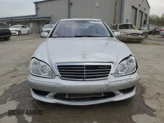 2005 Mercedes-Benz S 55 AMG with VIN WDBNG74J55A454080, listed as a Copart auction lot 50965305 with 139,677 mi miles and Salvage Title. Bid and sale history available at DreamBid. Image 5.