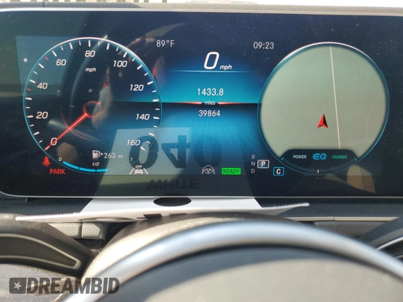 2020 Mercedes-Benz GLS 450 with VIN 4JGFF5KE7LA156089, listed as a Copart auction lot 60444304 with 39,864 mi miles and Salvage Title. Bid and sale history available at DreamBid. Image 9.