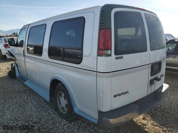 1999 GMC Savana Cargo Van YF7 Upfitter with VIN 1GDFG15RXX1161264, listed as a Copart auction lot 85604174 with 0 mi miles and Salvage Title. Bid and sale history available at carsss.com. Image 2.