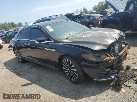 2017 Lincoln Continental Reserve z VIN 1LN6L9NC1H5605714, wystawiony jako Copart lot #64392454 z przebiegiem Nie podano mil oraz Szkoda całkowita • Salvage title. Historia ofert i sprzedaży dostępna na DreamBid. Obrazek 4.