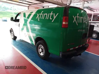 2015 Chevrolet Express Cargo with VIN 1GCWGFCF1F1160108, listed as a IAAI auction lot 42727390 with 123,035 mi miles and . Bid and sale history available at DreamBid. Image 26.