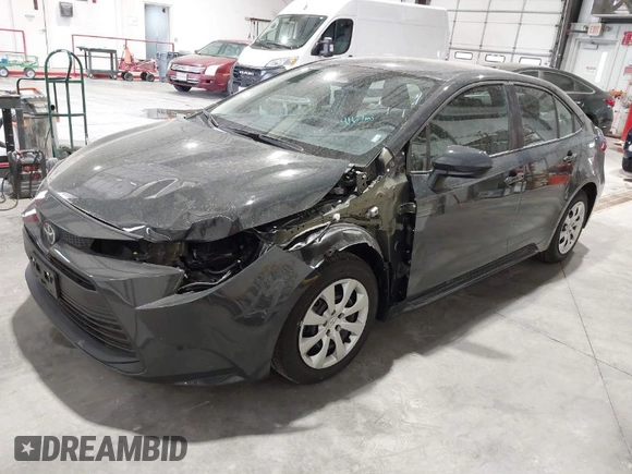 2025 Toyota Corolla LE with VIN 5YFB4MDE3SP259777, listed as a IAAI auction lot 42046650 with 4,167 mi miles. Bid and sale history available at carsss.com. Image 1.