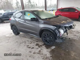 2022 Honda HR-V Sport with VIN 3CZRU6H11NM726377, listed as a IAAI auction lot 41209314 with 38,803 mi miles. Bid and sale history available at carsss.com. Image 1.