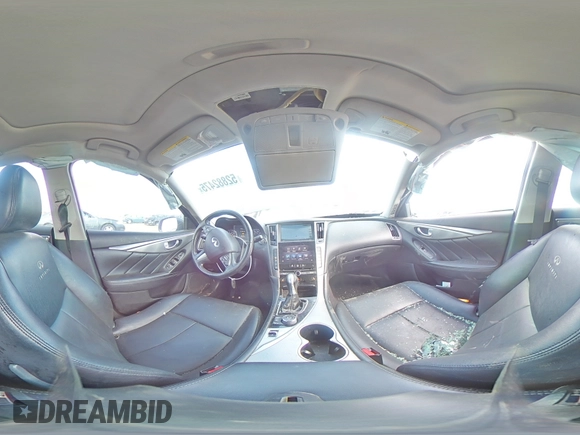 2014 Infiniti Q50 Sport with VIN JN1BV7AR4EM690998, listed as a Copart auction lot 52882475 with 101,479 mi miles and Salvage Title. Bid and sale history available at DreamBid. Image 13.