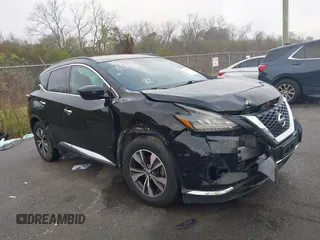 2020 Nissan Murano SV with VIN 5N1AZ2BS7LN152588, listed as a IAAI auction lot 41202824 with 87,976 mi miles and . Bid and sale history available at DreamBid. Image 1.