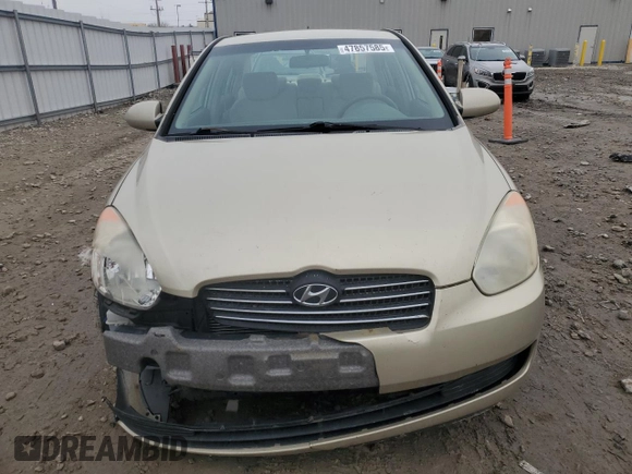 2006 Hyundai Accent GLS with VIN KMHCN46C56U028445, listed as a Copart auction lot 47857585 with 154,388 mi miles and Clean Title. Bid and sale history available at carsss.com. Image 5.