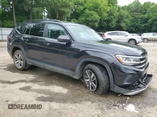 2022 Volkswagen Atlas SE with VIN 1V2DP2CA4NC534992, listed as a Copart auction lot 59531005 with 41,927 mi miles and Salvage title. Bid and sale history available at DreamBid. Image 4.