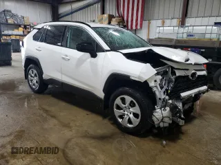 2019 Toyota RAV4 LE with VIN 2T3F1RFV7KC021068, listed as a Copart auction lot 50889575 with 34,749 mi miles and Salvage Title. Bid and sale history available at DreamBid. Image 4.