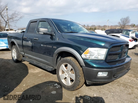 2011 Ram 1500 ST with VIN 1D7RV1GT8BS672190, listed as a Copart auction lot 43192415 with 142,650 mi miles and Salvage Title. Bid and sale history available at carsss.com. Image 4.