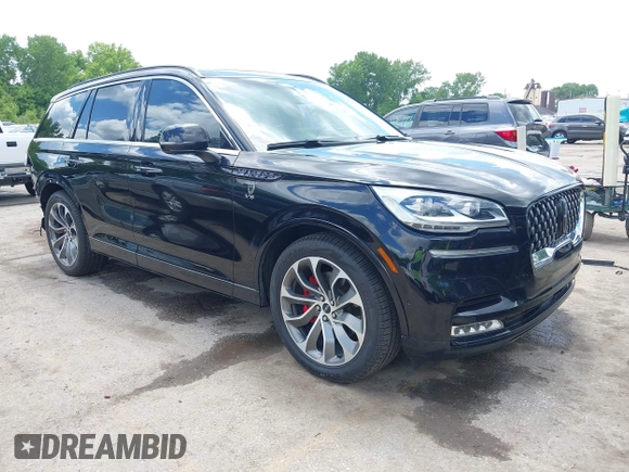 2020 Lincoln Aviator Grand Touring with VIN 5LMYJ8XY2LGL35999, listed as a IAAI auction lot 42344715 with 54,449 mi miles and . Bid and sale history available at DreamBid. Image 1.
