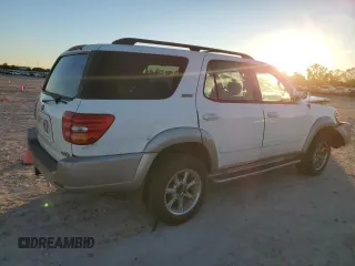 2003 Toyota Sequoia SR5 with VIN 5TDZT34A03S142885, listed as a Copart auction lot 81837774 with 194,352 mi miles and Salvage Title. Bid and sale history available at DreamBid. Image 3.