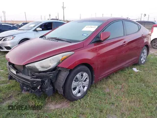 2016 Hyundai Elantra SE with VIN 5NPDH4AE2GH751769, listed as a IAAI auction lot 41928612 with 125,820 mi miles. Bid and sale history available at carsss.com. Image 2.