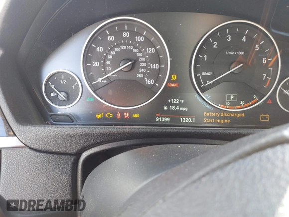 2016 BMW 3 Series 320i with VIN WBA8E1G53GNT35386, listed as a IAAI auction lot 41549924 with 91,399 mi miles and . Bid and sale history available at carsss.com. Image 7.