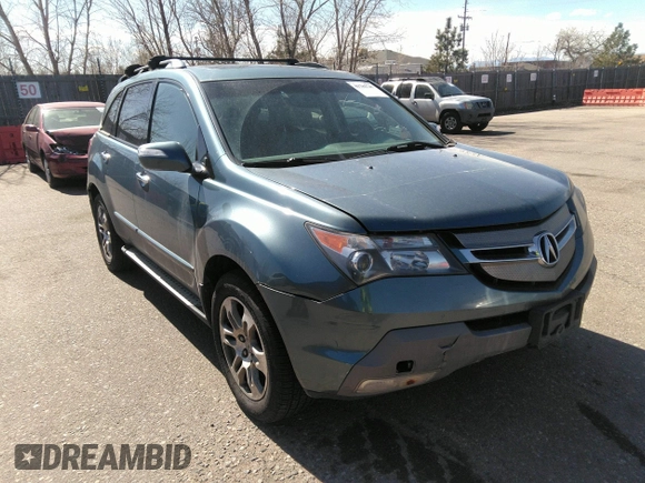 2007 Acura MDX with VIN 2HNYD28207H531210, listed as a IAAI auction lot 41785747 with 165,645 mi miles. Bid and sale history available at carsss.com. Image 1.
