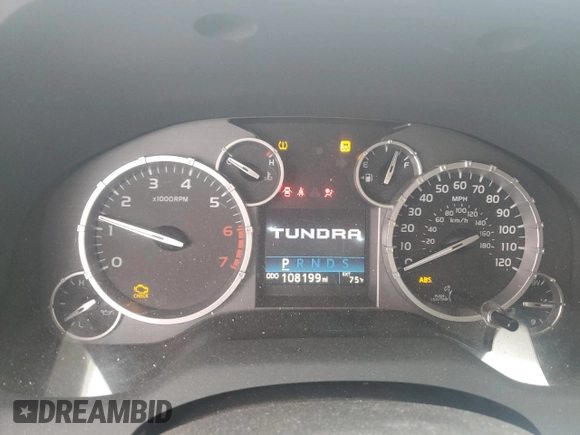 2015 Toyota Tundra 4WD Truck SR5 with VIN 5TFDY5F18FX449918, listed as a Copart auction lot 72783304 with 108,199 mi miles and Salvage Title. Bid and sale history available at carsss.com. Image 9.