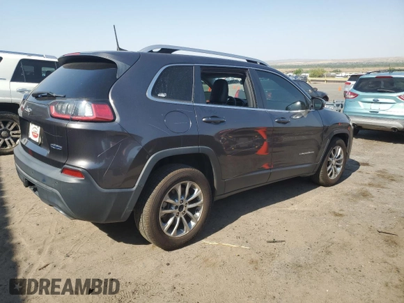 2019 Jeep Cherokee Latitude Plus with VIN 1C4PJLLX4KD248561, listed as a Copart auction lot 57296355 with 123,308 mi miles and Salvage title. Bid and sale history available at DreamBid. Image 3.