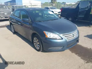 2015 Nissan Sentra S with VIN 3N1AB7AP9FY302732, listed as a IAAI auction lot 42130515 with 147,684 mi miles. Bid and sale history available at carsss.com. Image 1.