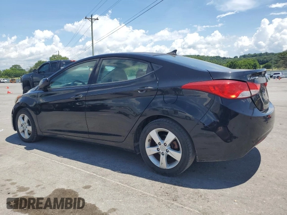 2013 Hyundai Elantra GLS with VIN 5NPDH4AE3DH270151, listed as a Copart auction lot 64808375 with 129,193 mi miles and Clean title. Bid and sale history available at DreamBid. Image 2.