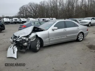 2004 Mercedes-Benz S-Class 4.3L with VIN WDBNG83J34A393060, listed as a Copart auction lot 44951755 with 0 mi miles and Salvage Title. Bid and sale history available at carsss.com. Image 1.