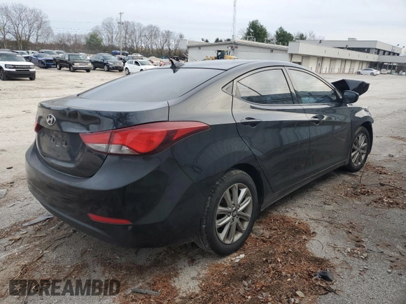 2015 Hyundai Elantra SE z VIN 5NPDH4AE4FH617845, wystawiony jako Copart lot #84423864 z przebiegiem Nie podano mil oraz Nie do naprawy. Historia ofert i sprzedaży dostępna na DreamBid. Obrazek 3.
