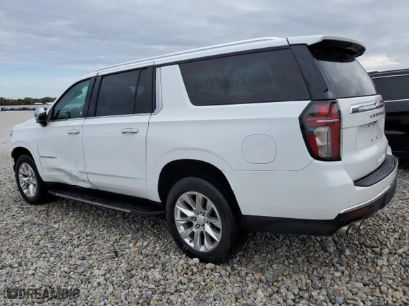 2022 Chevrolet Suburban Premier with VIN 1GNSKFKD6NR184165, listed as a Copart auction lot 72034563 with 57,954 mi miles and Clean Title. Bid and sale history available at carsss.com. Image 2.