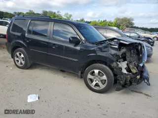 2013 Honda Pilot EX-L with VIN 5FNYF4H74DB019071, listed as a Copart auction lot 52166455 with 0 mi miles and Salvage Title. Bid and sale history available at carsss.com. Image 4.