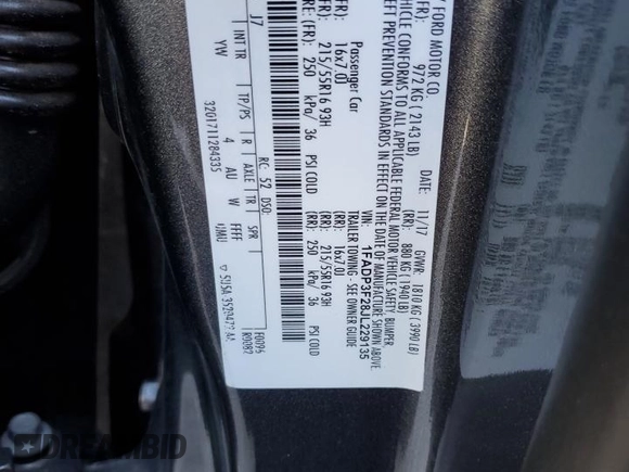 2018 Ford Focus SE with VIN 1FADP3F28JL229135, listed as a Copart auction lot 52974785 with 30,184 mi miles and Clean Title. Bid and sale history available at DreamBid. Image 12.