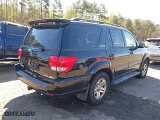 2006 Toyota Sequoia Limited with VIN 5TDBT48AX6S268046, listed as a IAAI auction lot 41880111 with 312,707 mi miles. Bid and sale history available at carsss.com. Image 4.