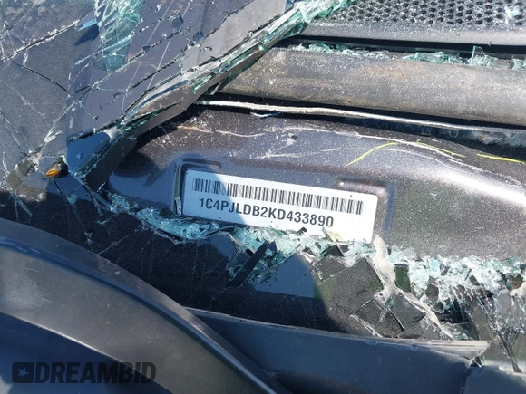 2019 Jeep Cherokee Limited с VIN 1C4PJLDB2KD433890, выставлен на аукционе IAAI как лот 42383879 с пробегом Не указан миль и . История ставок и продаж доступна на DreamBid. Изображение 9.