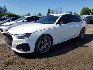 2021 Audi A4 S line Prestige z VIN WAUFAAF4XMA075566, wystawiony jako Copart lot #58323265 z przebiegiem 65 179 mil mil oraz Szkoda całkowita • Salvage title. Historia ofert i sprzedaży dostępna na DreamBid. Obrazek 1.