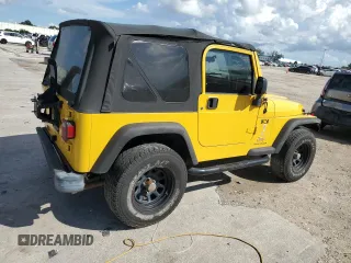 2003 Jeep Wrangler X with VIN 1J4FA39S83P368090, listed as a Copart auction lot 69773284 with 216,671 mi miles and Salvage Title. Bid and sale history available at carsss.com. Image 3.