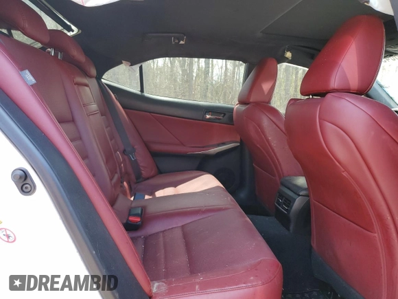 2016 Lexus IS 350 with VIN JTHCE1D28G5010450, listed as a Copart auction lot 53604545 with Not provided miles and Salvage title. Bid and sale history available at DreamBid. Image 10.